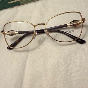 Jimmy Choo Elegant Gold Glasses